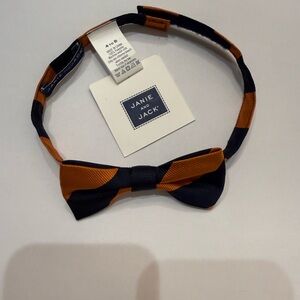Janie and Jack Navy and Orange Bow Tie